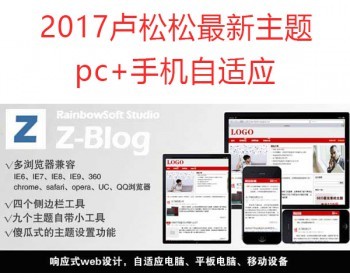 2017最新卢松松网站模板博客版Zblog主题模板PHP程序seo效果好