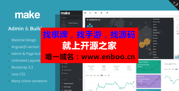 Angle 3.8.3 Bootstrap HTML5后台管理网页模板框架完整源码下载，支持Angular2等
