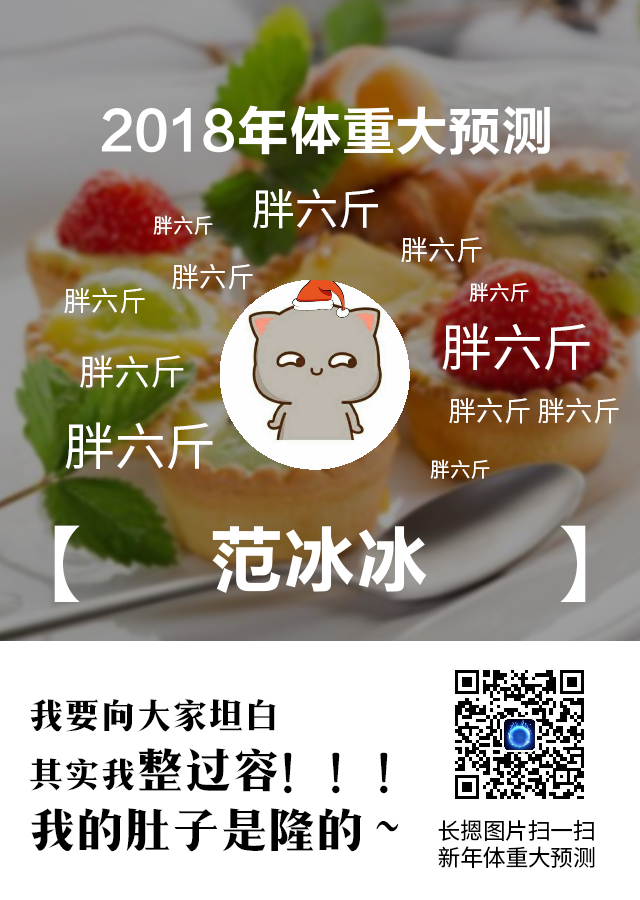 体重预测2018 1.2 利用瘦身或者少许增胖，图片上附带一个很有趣的段子，促使粉丝自发分享到朋友圈微信源码