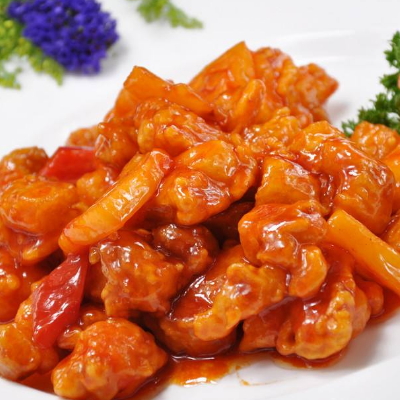 中餐厅张亮菠萝咕咾肉的做法 是哪里的菜