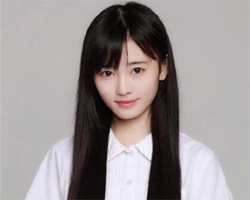 大脸适合什么直发发型图片 棕黑披肩长直发好女神