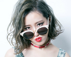 青木亚麻灰齐肩短发发型图片 渐变深灰色