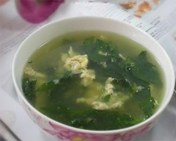 菊花脑鸡蛋汤的做法 防止鸡蛋液成为块状方法