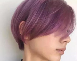 小清新的发色推荐 暗桃红色青草绿有点美