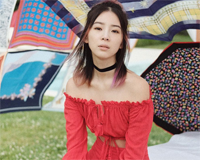 Irene Kim发型图片 半丸子头lob短发很迷人