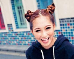 羊角辫的扎法图解 像双丸子头