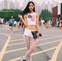 韩国UMF电音节弄什么发型好 金发橘色奶奶灰很抢眼