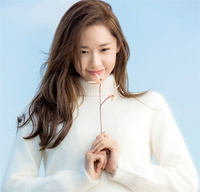 林允儿发型图片 金棕色很女神