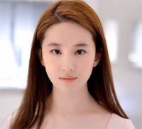 刘亦菲染发发色 棕色很显白