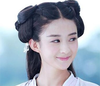 赵丽颖古装发型图片 诛仙青云志碧瑶高垂发髻真美