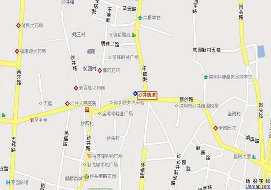 深圳地图沙井_深圳景点大全_深圳沙井旅游攻略